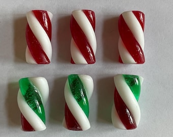Peppermint Twists Fake Candies. Realistic size. Comes in 2 color combinations. Fake Food. Not Edible.