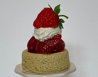 Faux Realistic Strawberry Shortcake