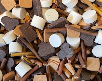 S’mores Mix Polymer Clay Sprinkles, Confetti, Slices. For Slime, Fake Bakes, Decoden, Nail Art, and Crafts. Handmade by Me.