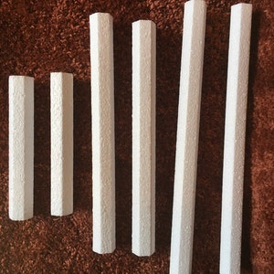 Hexagon EPS Styrofoam 1” Rods. Comes in a set of 2