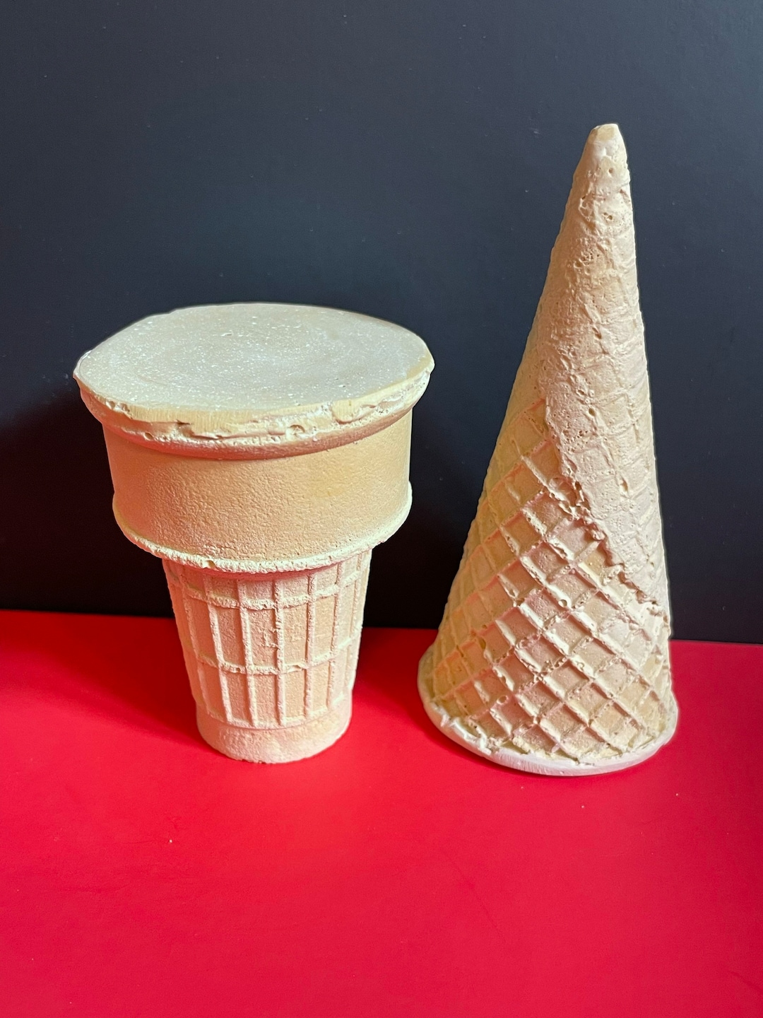 Realistic Life Size Ice Cream Cones. Cake Cone & Sugar Cone. Etsy