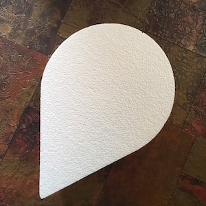 Teardrop Shaped Cake Dummies. Smooth Styrofoam