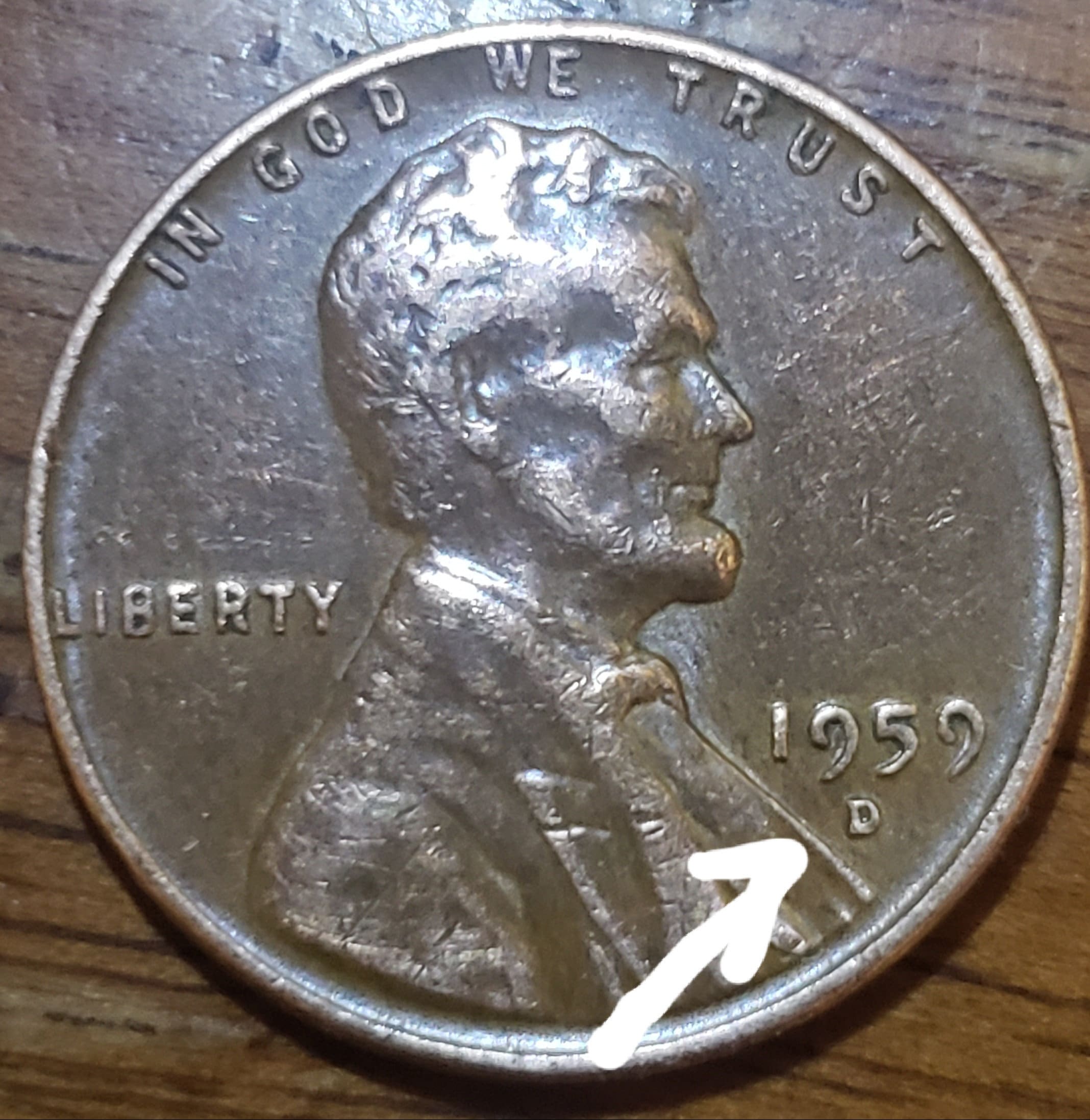 1969 S Double Die Penny - ektpeo7