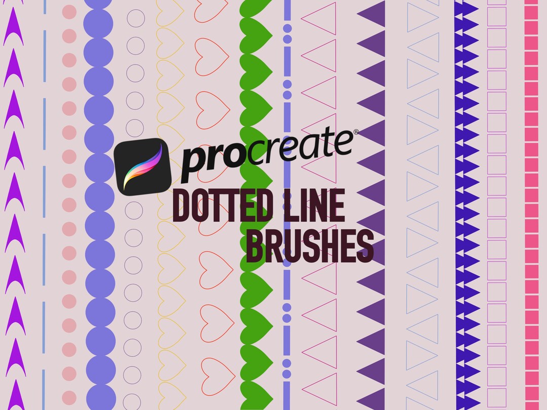 Procreate Dotted Line Brushes | Digital Dividers | Digital Planner - Etsy