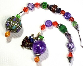OOAK Blythe Doll Pull String: Mad Hatter Alice in Wonderland, Beaded 6"