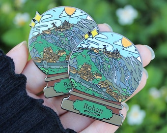 Pin de esmalte duro con forma de bola de nieve de Rohan