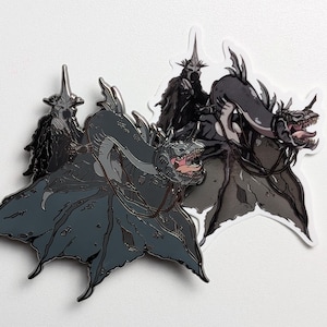 The Witch Kings Descent hard enamel pin and sticker
