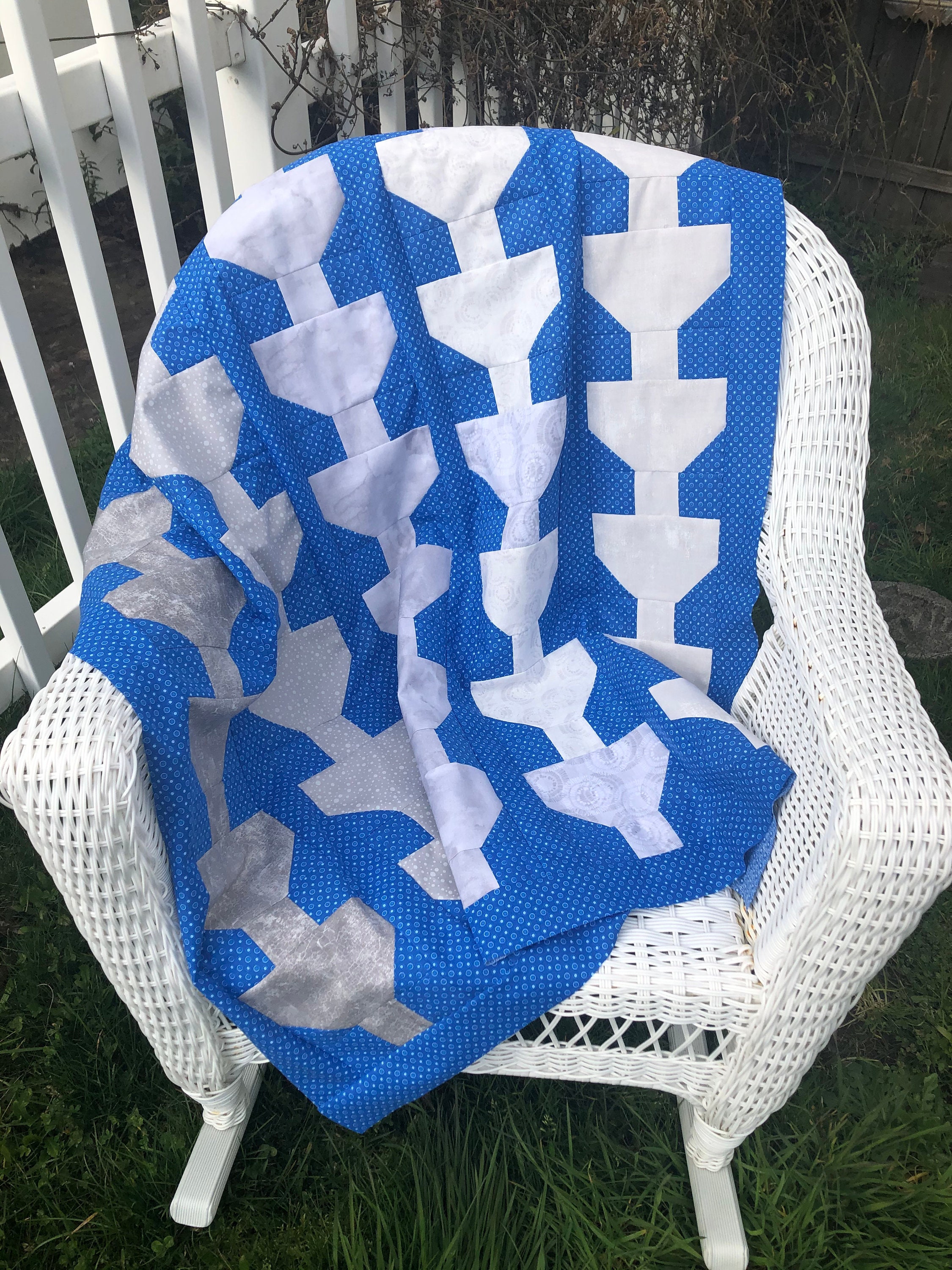 Rain Chain Quilt Pattern, Inspired by the PNW Etsy