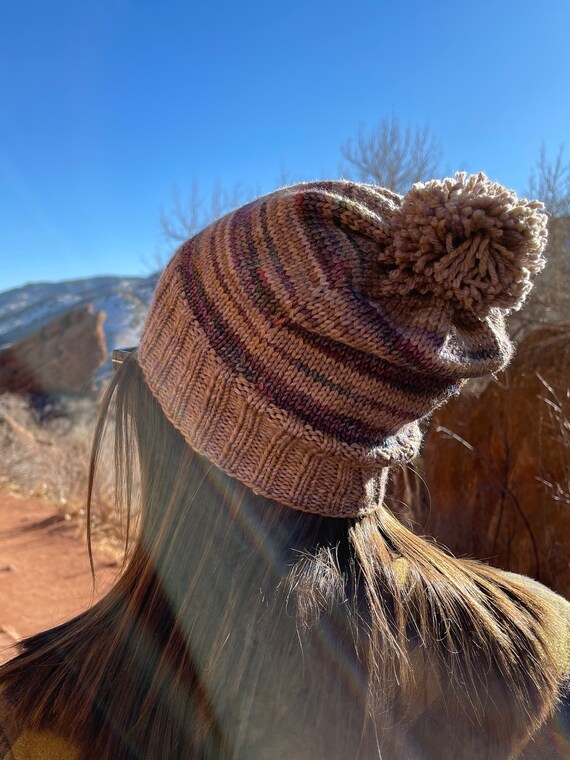 Striped Gray Toboggan | Etsy Australia