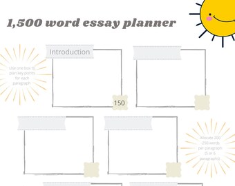 1,500 word essay planner