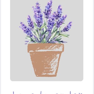 Blumen Kunstdruck, digitaler Download, Lavendel, Kunst Poster