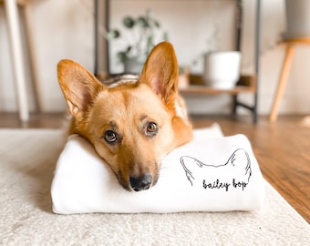 Embroidered Custom Dog Portrait Sweatshirt, Pet Keepsake Apparel