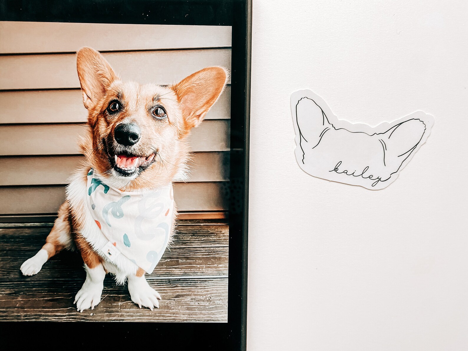 Custom Dog Ears Vinyl Sticker Waterproof Sticker Custom Etsy