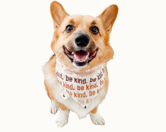 Kindness Matters Reversible Dog Bandana | Be Kind | VenturePupShop | Dog Accessories