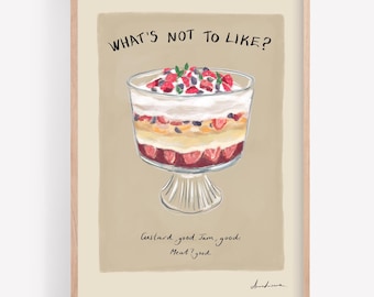 Friends Poster Print | What’s Not to Like Print | Wall Art | Fiends Print | Poster Print | Central Perk | Trifle | Friends Trifle