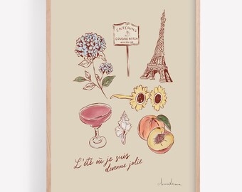 TSITP Paris Illustration Print | The Summer I Turned Pretty TV Poster