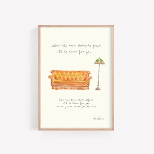 Stampa poster Friends / Stampa I'll be there for you / Arte murale / Stampa Fiends / Stampa poster / Central Perk