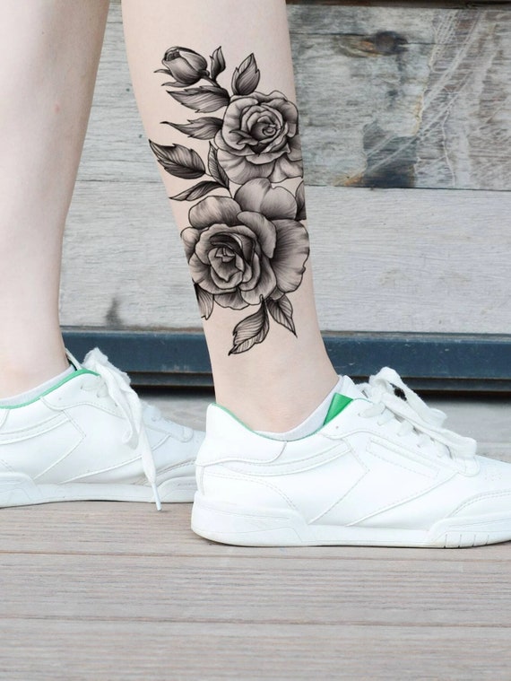 Peony Tattoo Black White Images Browse 7044 Stock Photos  Vectors Free  Download with Trial  Shutterstock