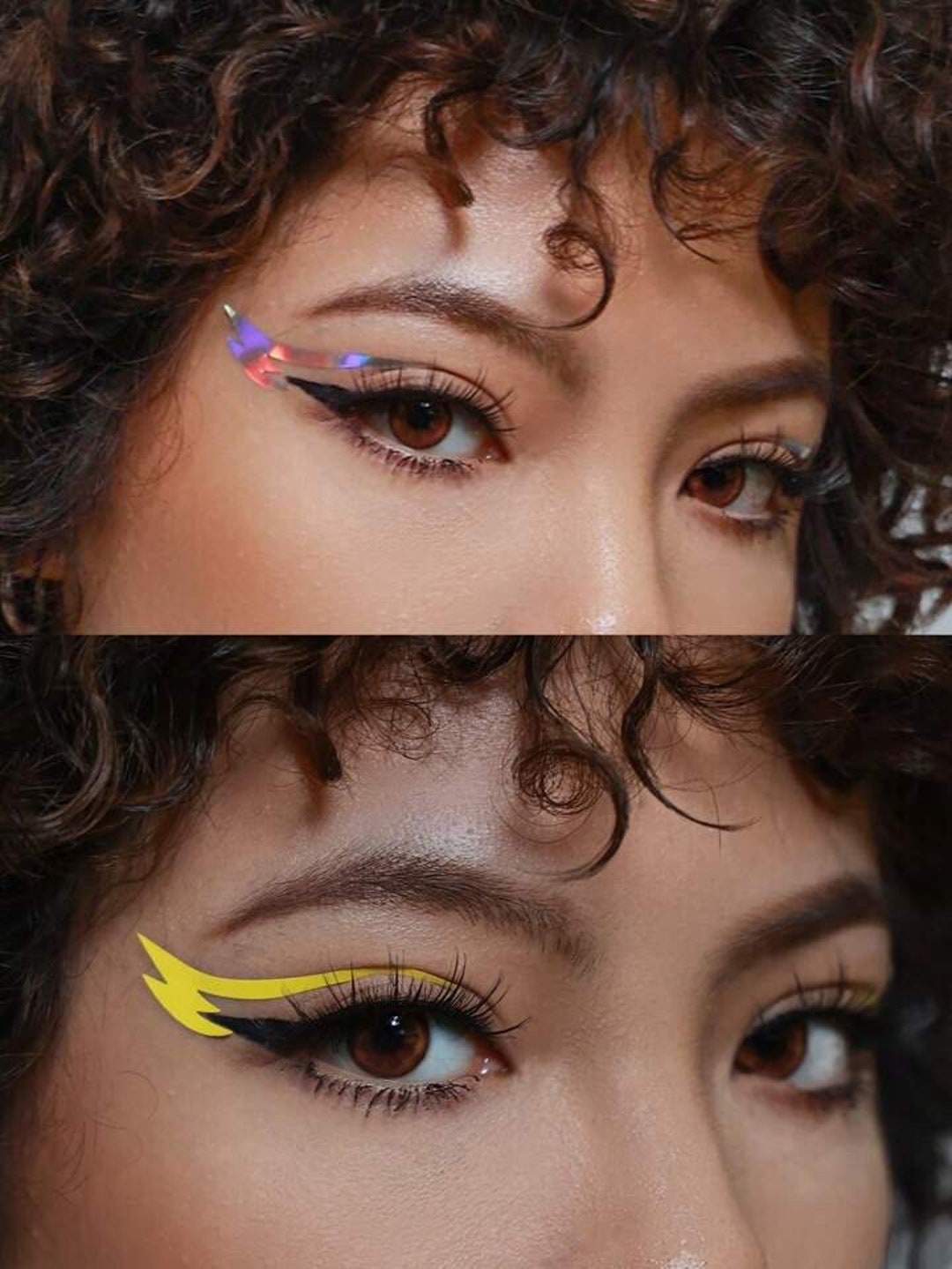 Holographic Eyeliner Sticker Face Gems Stickers Face Tattoo Etsy