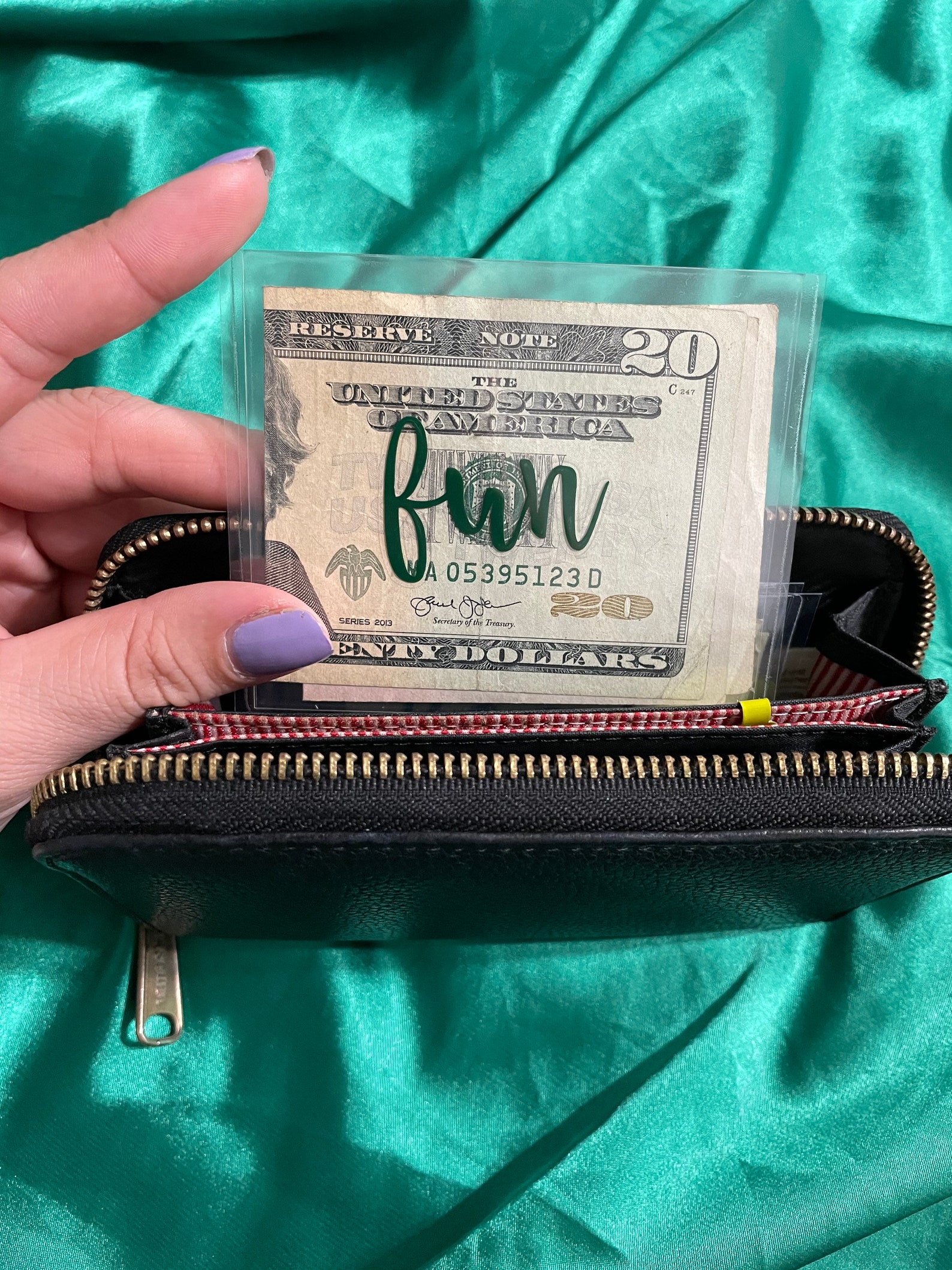 Mini Clear Cash Envelopes Etsy