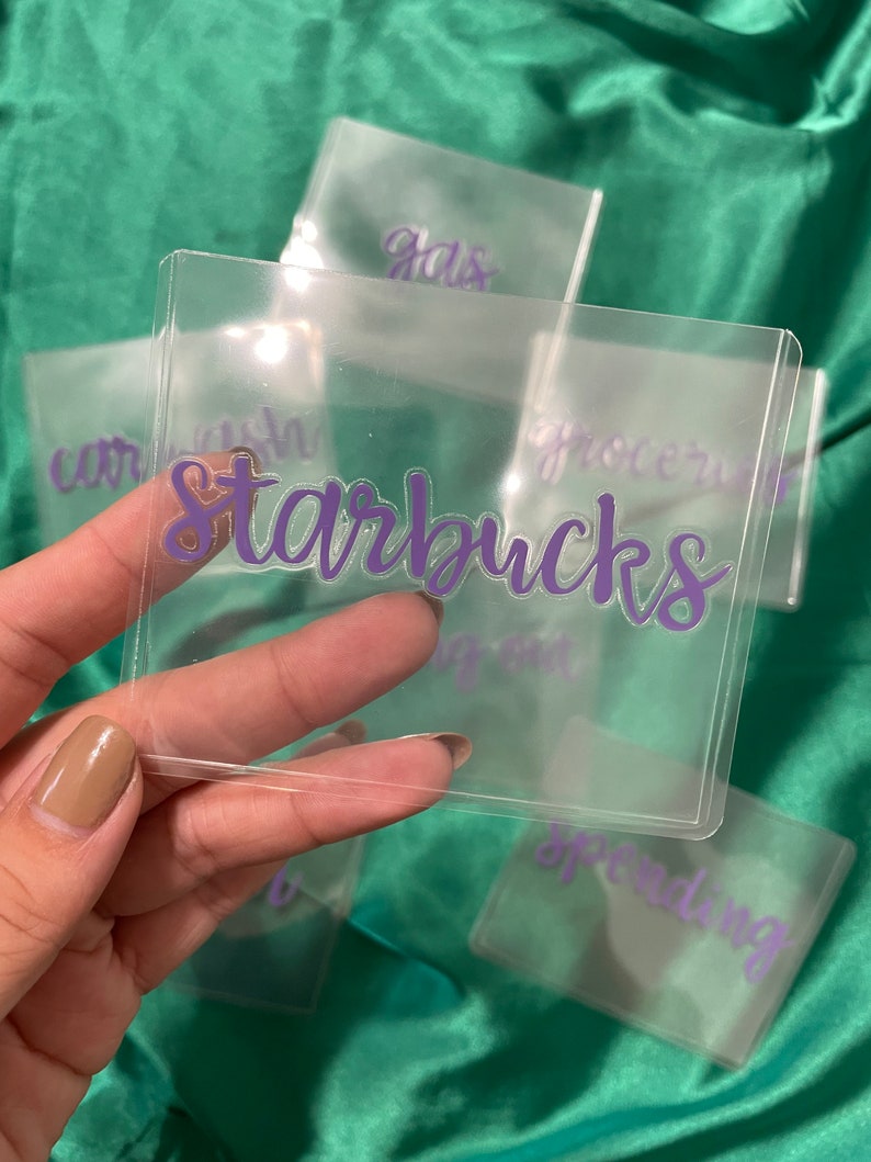 Mini Clear Cash Envelopes Etsy