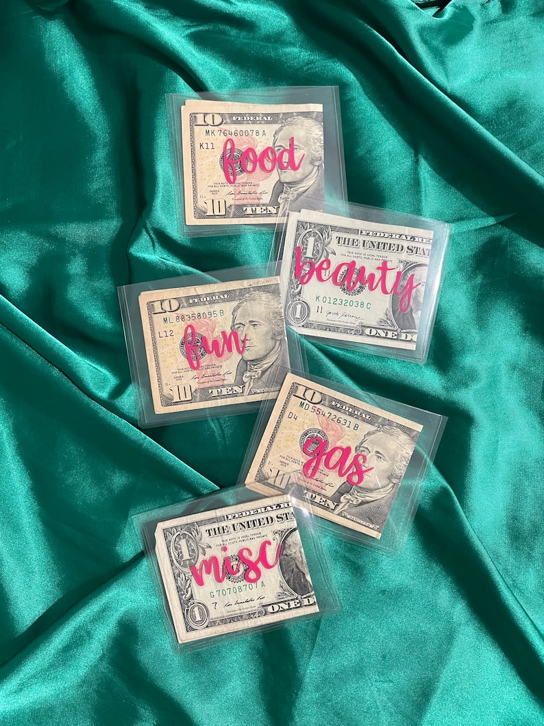 Mini Clear Cash Envelopes Etsy