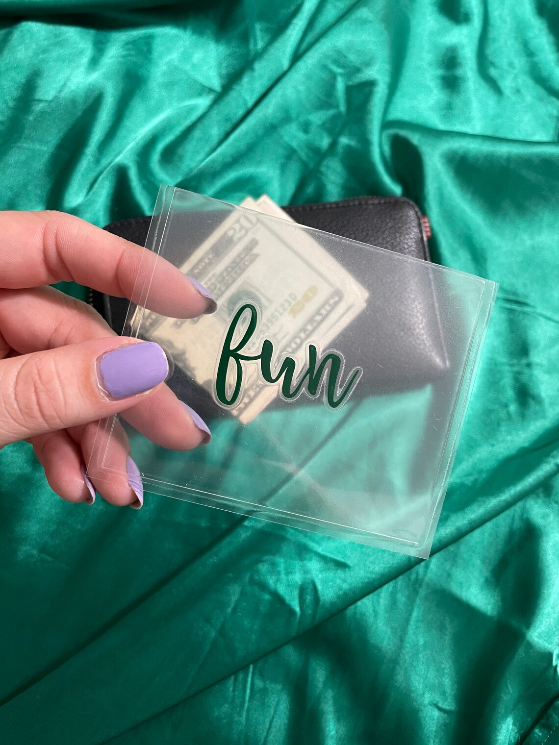 Mini Clear Cash Envelopes Etsy