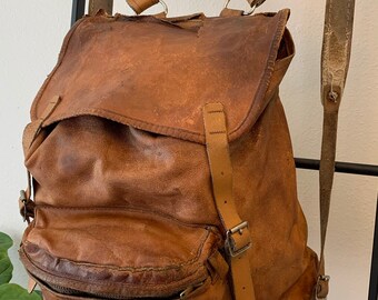 beckmann leather backpack