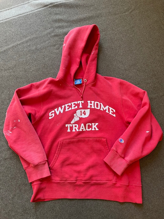 MED - 90s Champion Hoodie Sweet Home Track