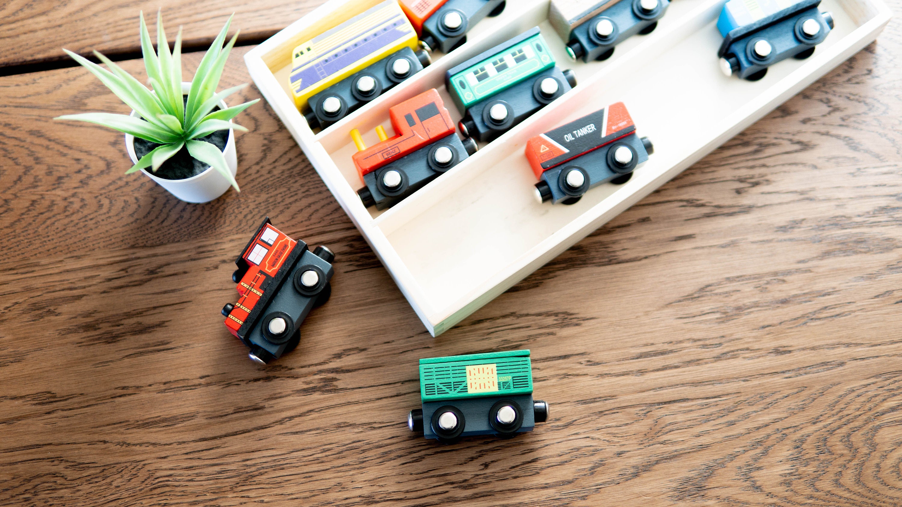 Wooden Train Train Toy 12 Pack Wooden Toys Etsy