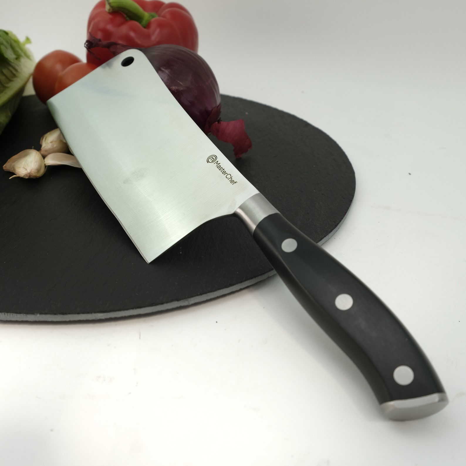 Masterchef the tv series cleaver knife silver/black your Etsy