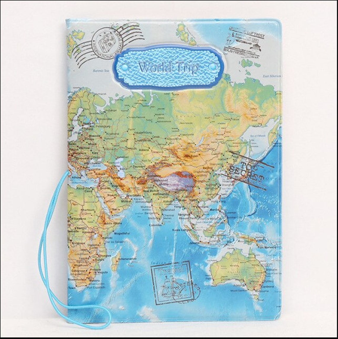 Creative World Map Passport Cover Wallet Bag Letter Men Women | Etsy