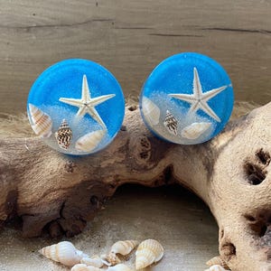 Drawer knobs pair, for seaside, ocean style room, home decor