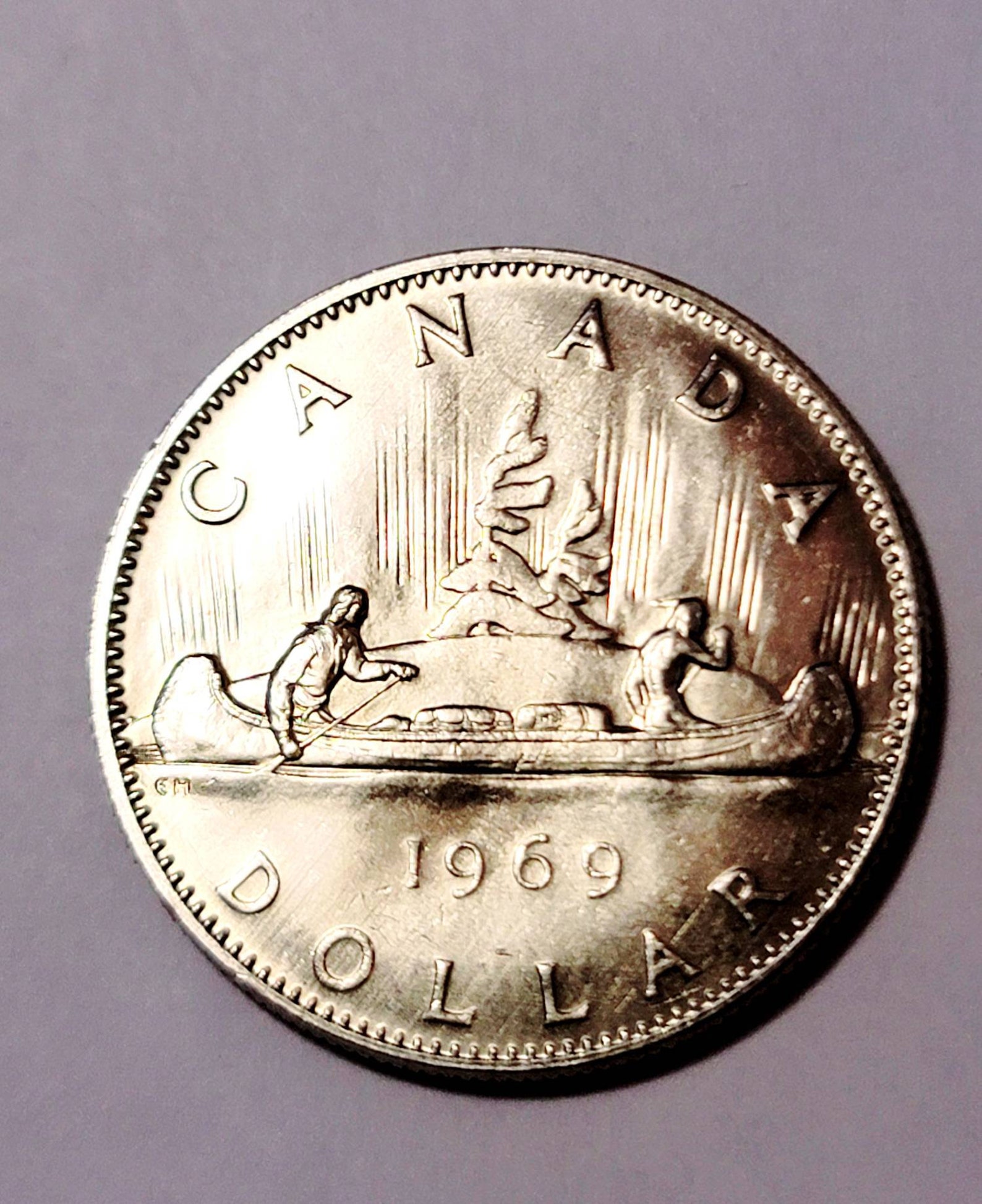 1969 Canadian Voyager Silver dollar coin. Price Etsy