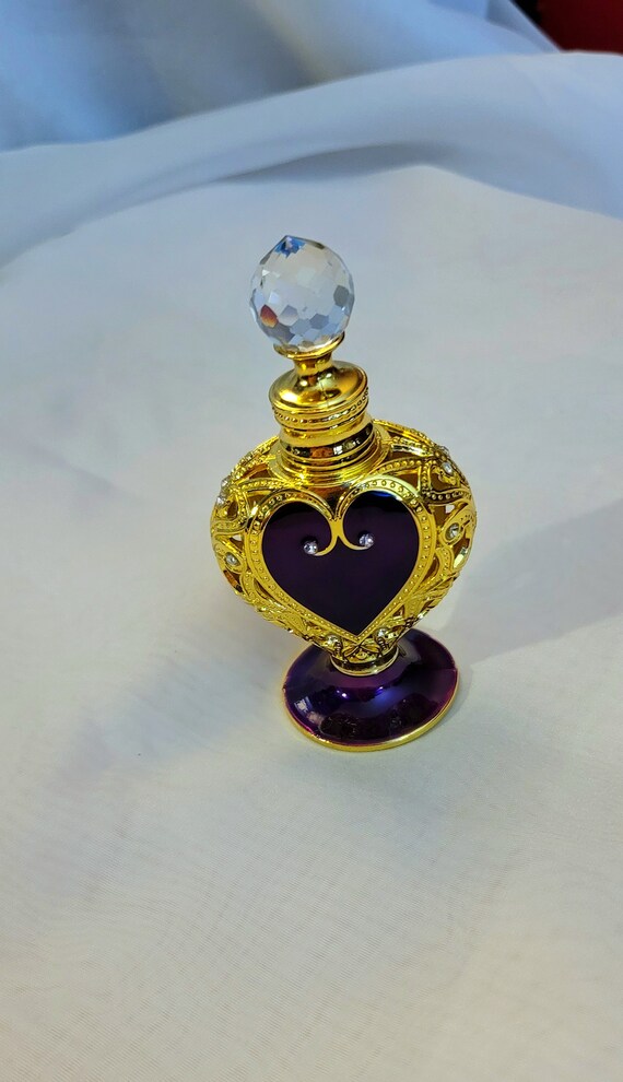 Purple Heart Perfume Bottle Gem