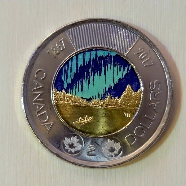 Rare Canadian Northern Lights Dollar