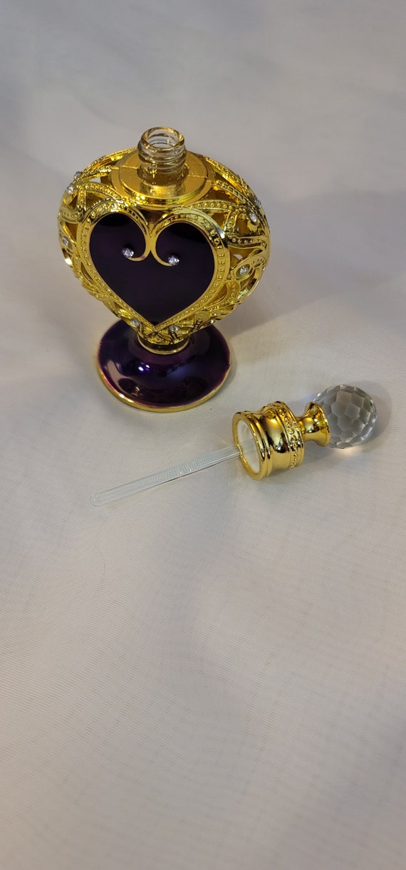 Purple Heart Perfume Bottle Gem