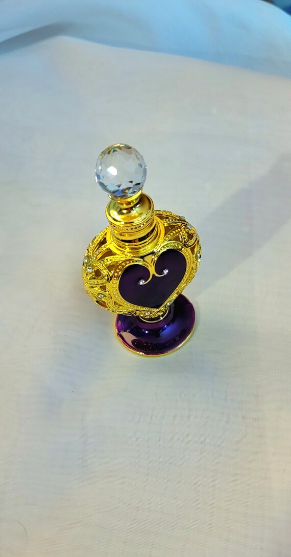 Purple Heart Perfume Bottle Gem