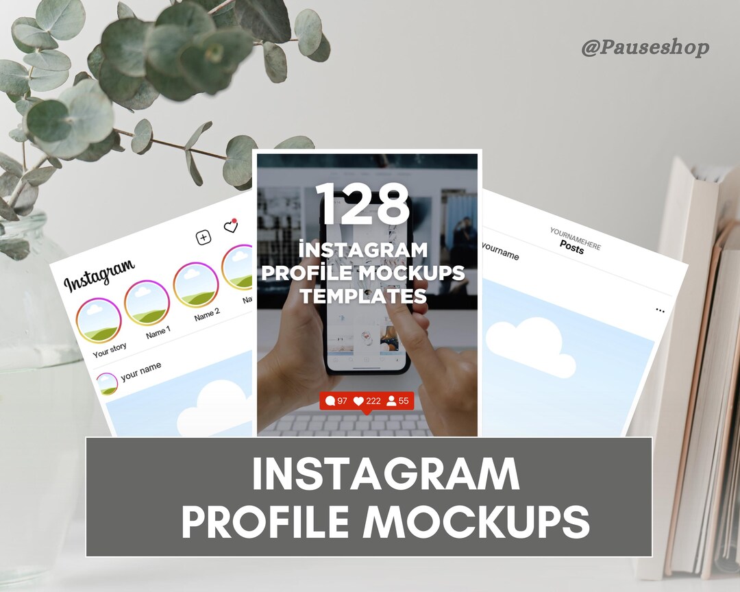 Instagram Profile Mockups - Etsy