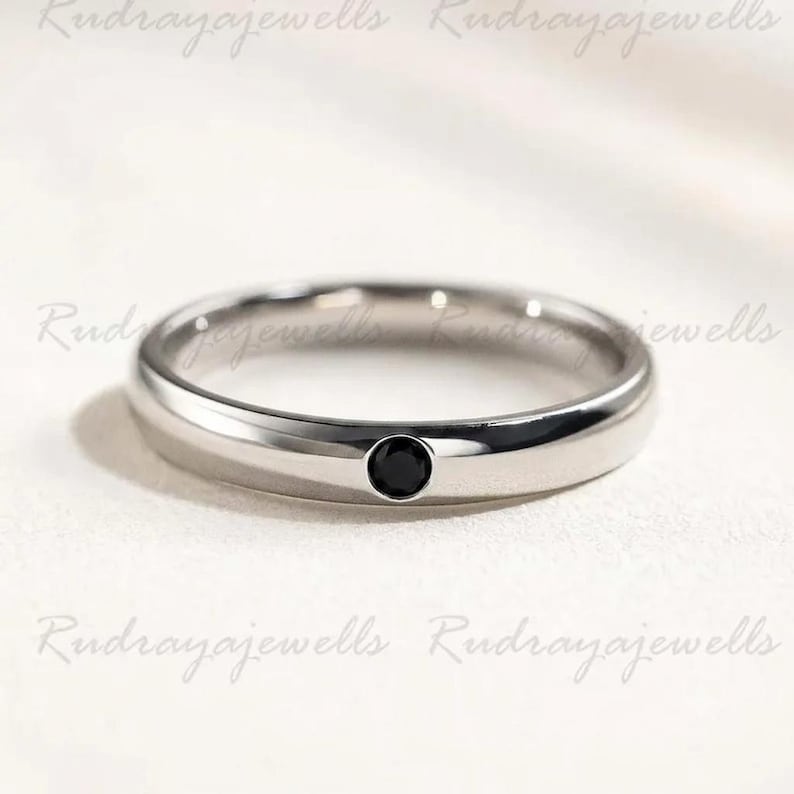 Anillo de anime, plata de ley 925, aguamarina/granate/ónix/amatista, anillos de anime, joyería de anime, regalo para él, regalo para ella, anillo de promesa imagen 5