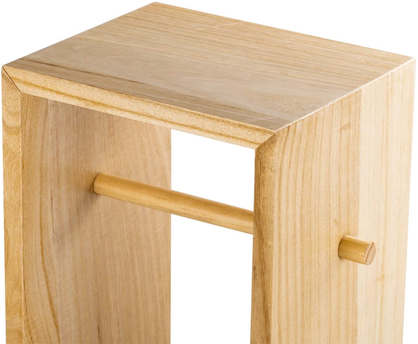 Bamboo Toilet Paper Holder Real Wood Bathroom Toilet Tissue Etsy