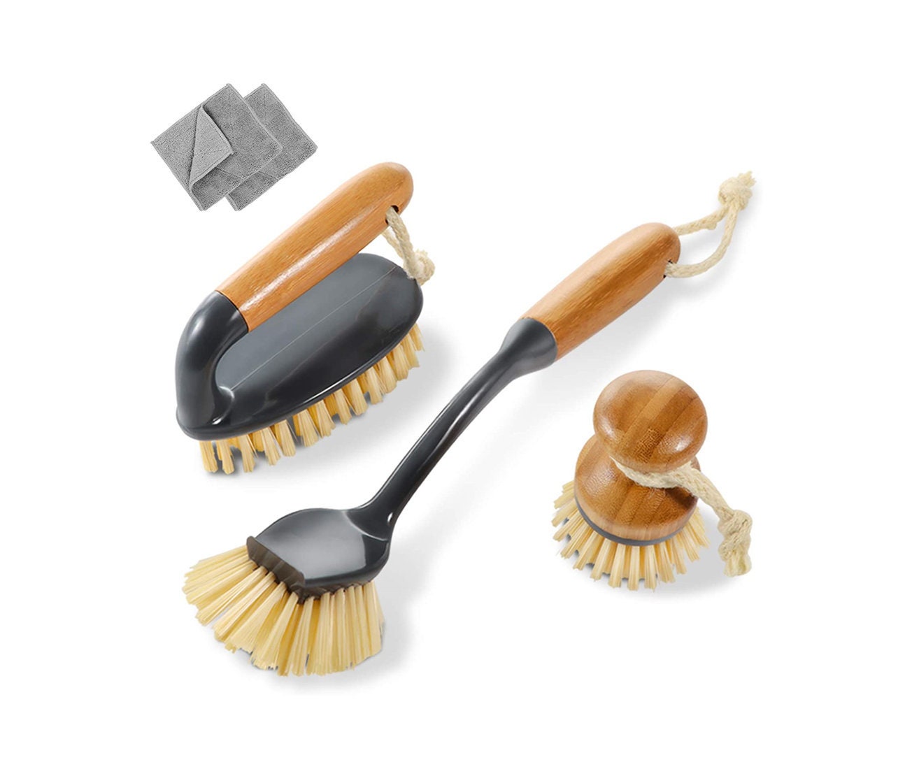 3PCS Natural Bamboo Brushes Set for Household Kitchen and Etsy