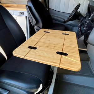 Slim Folding Bamboo Lagun Table 1/2&quot; Thick For Camper Vans and RVs