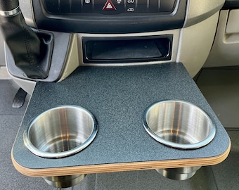 Mercedes-Benz Sprinter Cup Holder Accessories NCV3 06-18 Snack Tray Phone Table Stainless Camper Van