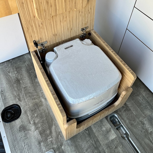 Porta Potti 345/135 Bamboo Toilet Lift top Cabinet Flat Pack Kit