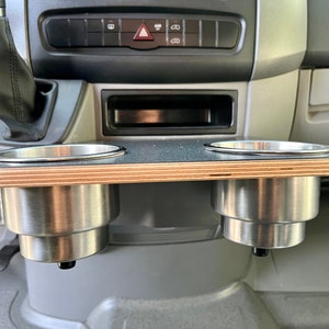 Mercedes-Benz Sprinter Cup Holder Accessories NCV3 06-18 Snack Tray Phone Table Stainless Camper Van zdjęcie 3