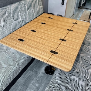 The Horizon Dining Bamboo Table 1/2" Thick For Camper Vans and RVs
