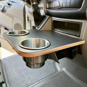 Mercedes-Benz Sprinter Cup Holder Accessories NCV3 06-18 Snack Tray Phone Table Stainless Camper Van zdjęcie 4