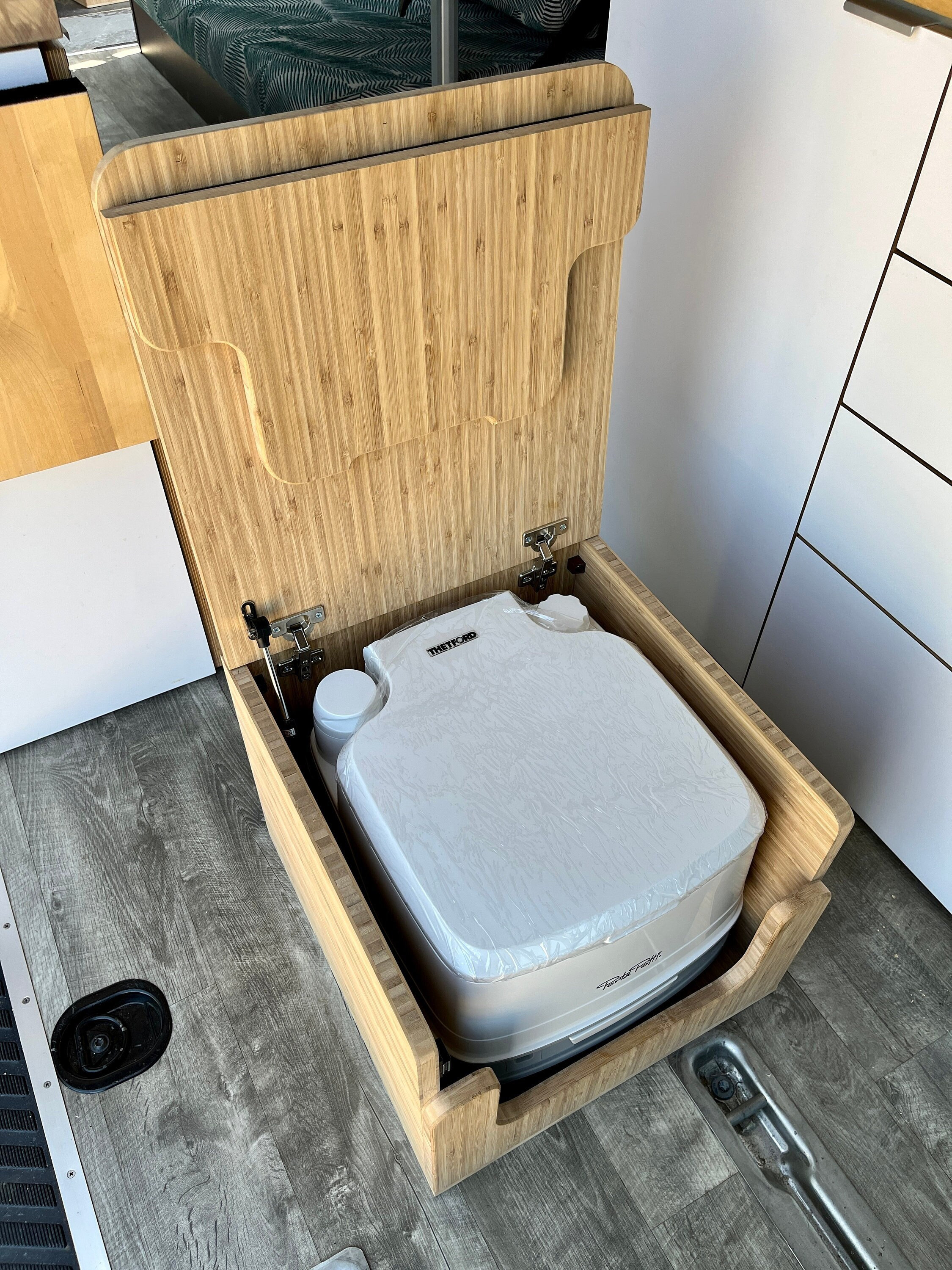 Porta Potti 345/135 Bamboo Toilet Lift Top Cabinet Flat Pack Kit