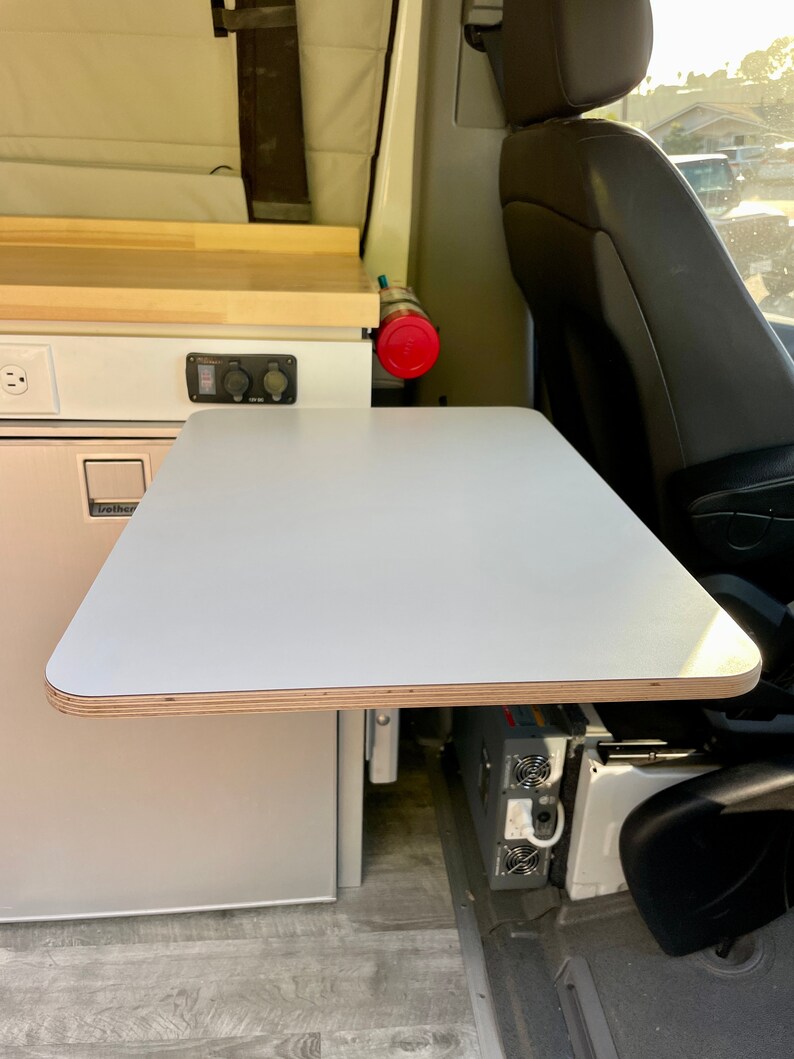 Lagun Table for Camper Vans With White Laminate Top Etsy